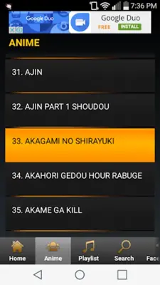 Anime Music android App screenshot 10