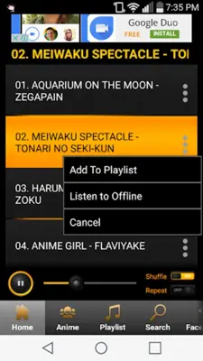 Anime Music android App screenshot 11